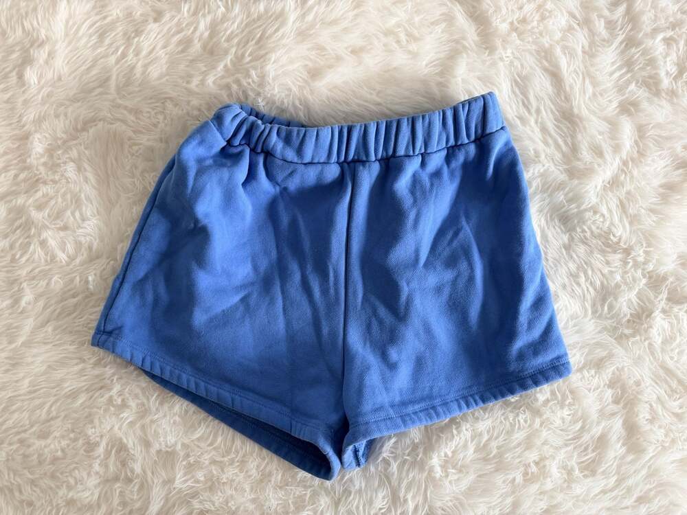 Princess Polly Blue Fleece Lounge Shorts Size US 4